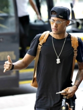 Neymar: já em Nova Jersey – Foto: Bruno/CBF